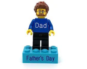 Geschenke Für Papa, Individuelle Minifiguren, Personalisierte Minifiguren Mit Sockel, Individuelle Multiplayer-minifiguren - FotoPortemonnaie