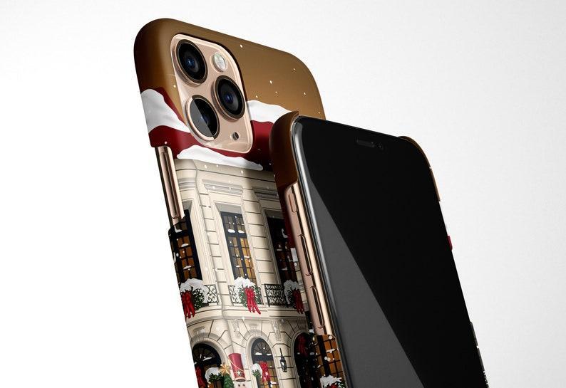Benutzerdefinierter Name Christmas Town Handyhülle Für Iphone 16 15 14 13 12 11 Samsung Galaxy S24 S23 S22 Pixel 9 Weihnachten Magsafe Hülle, Haus Personalisiert -