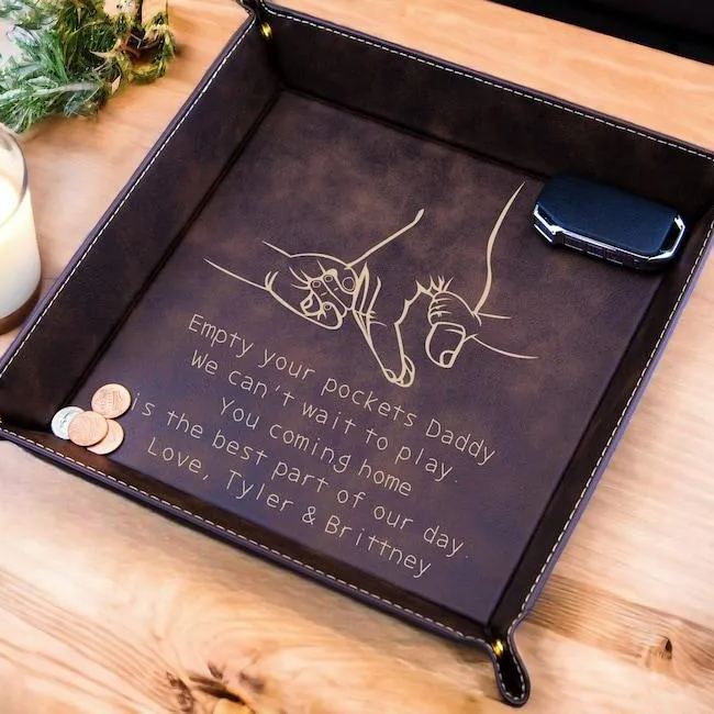Valet Tray Für Papa, Vatertagsgeschenk, Catch All Tray, Coming Home Is The Best Part Of My Day, Custom Valet Tray, Edc Tray