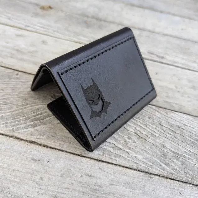 Bat Id Wallet Die Ultimative Superhelden-inspirierte Ledergeldbörse Für Männer, Vatertagsgeschenk -