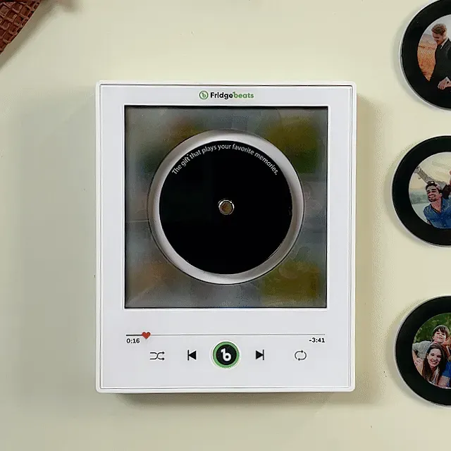 Personalisierter Vinyl-Schallplatten-Kühlschrankmagnet - 