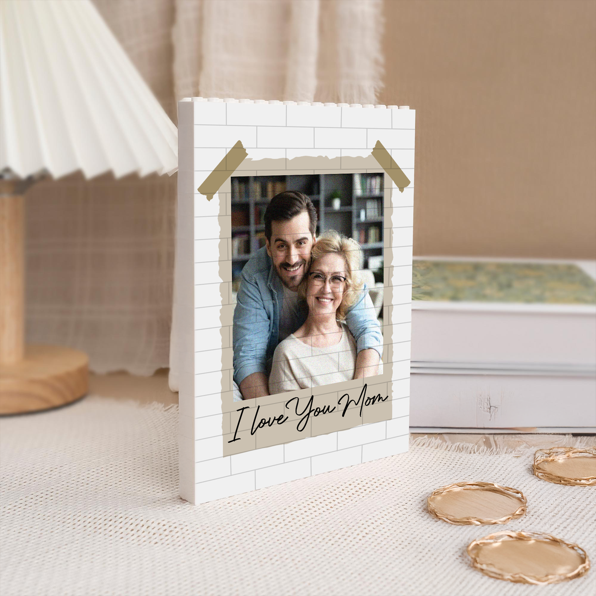Personalisierte Muttertagsgeschenke Mit Foto-motiv: „ich Liebe Dich, Mama!“ Bausteine - 