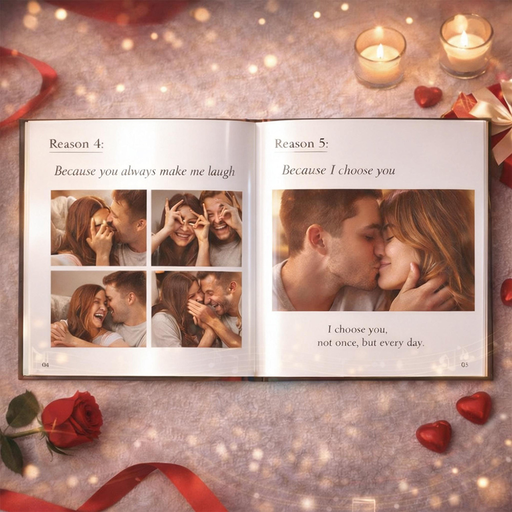 Warum Ich Dich Wähle – Personalisiertes Liebesbuch Mit Lied – Spielt Dein Lied Und Erzählt Eure Liebesgeschichte - 