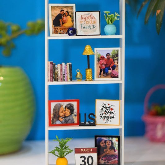 Das Miniaturregal – Individuelles Foto- Und Textgeschenk Zum Valentinstag, Personalisiertes Erinnerungsstück Für Paare - 