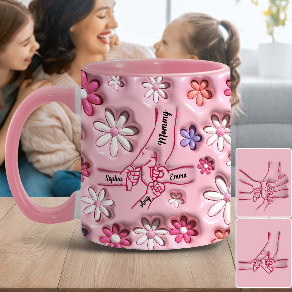 Händchenhalten - Personalisierte Tasse Mit Mutter-akzent -