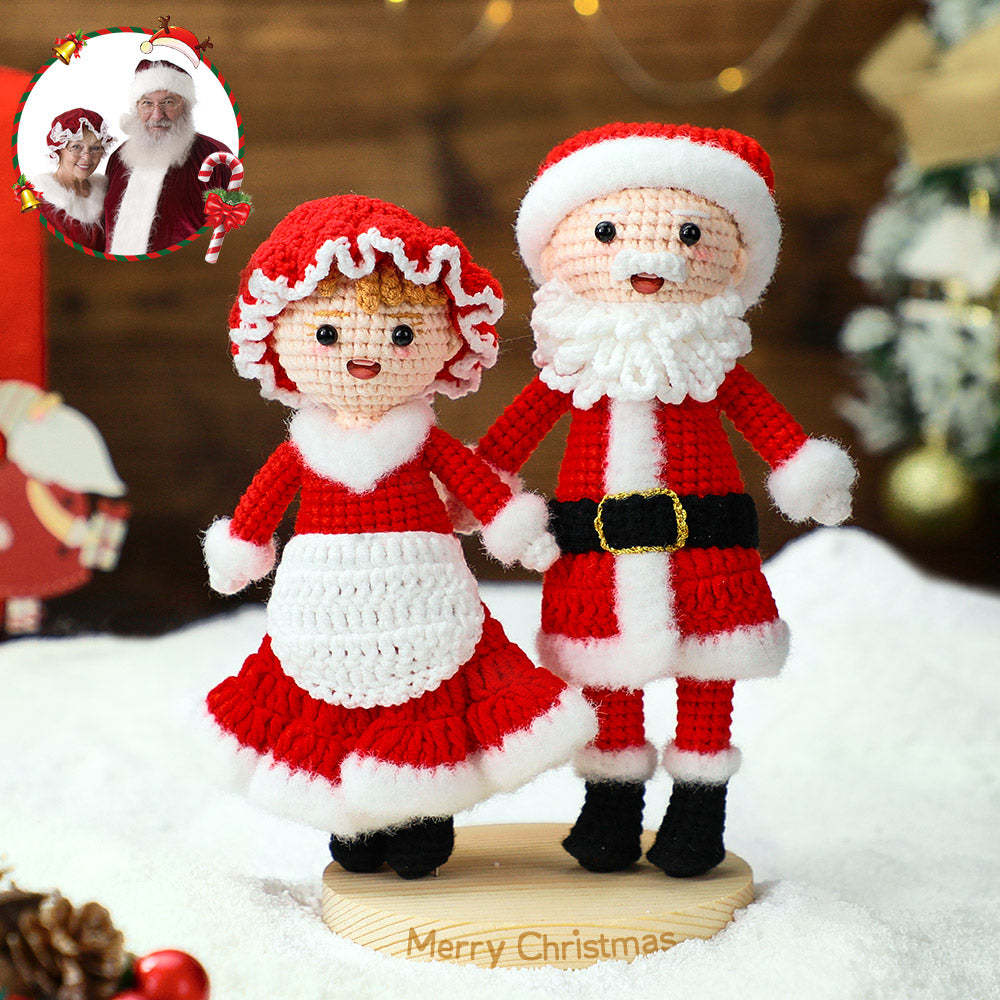 Full Body Custom Crochet Dolls Personalized Christmas Gifts Handmade Mini Look alike Dolls - CustomPhotoWallet