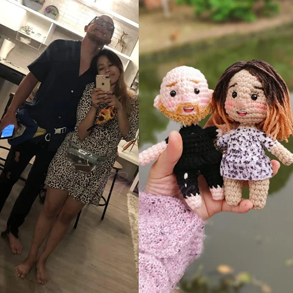 Crochet Doll Lookalike Dolls Personalized 1 Person Full Body Custom Couple/Wedding Gift
