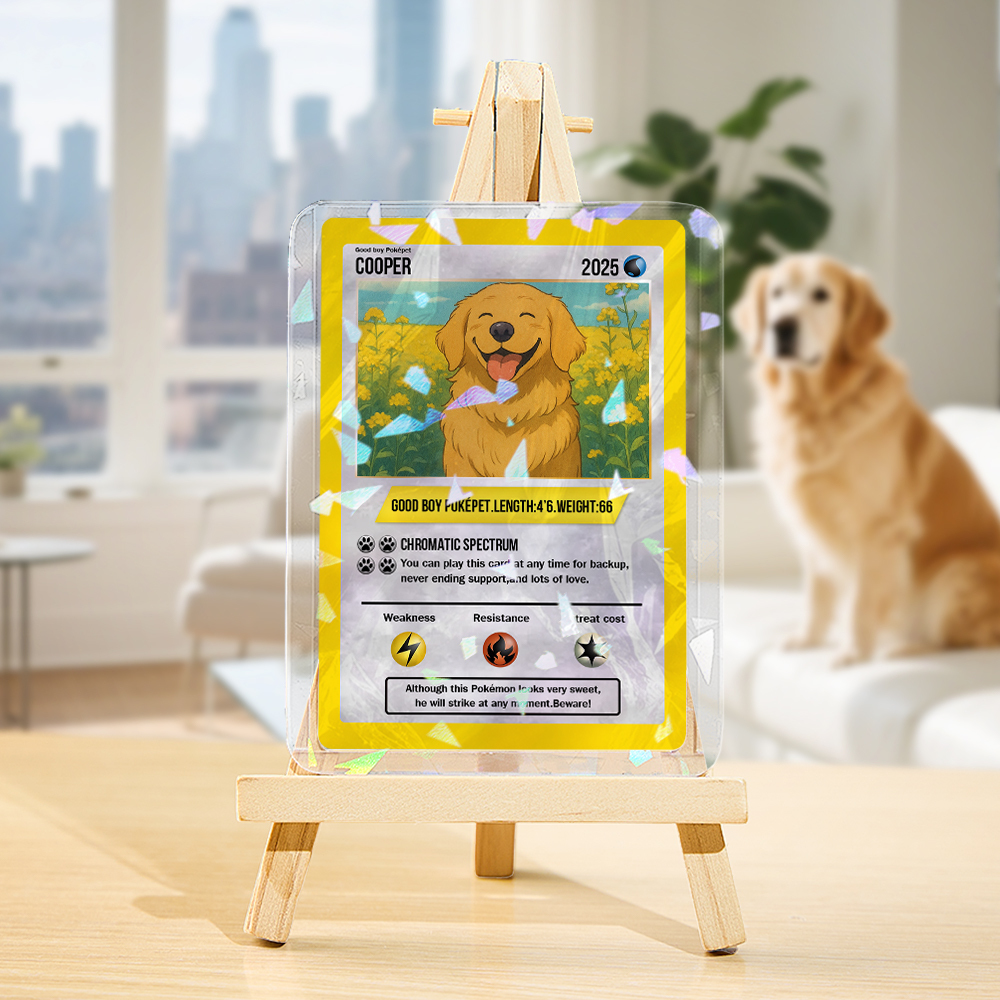 Custom Pet Poke Card Custom Card Gift For Pet Lover Custom Dog Presents - 