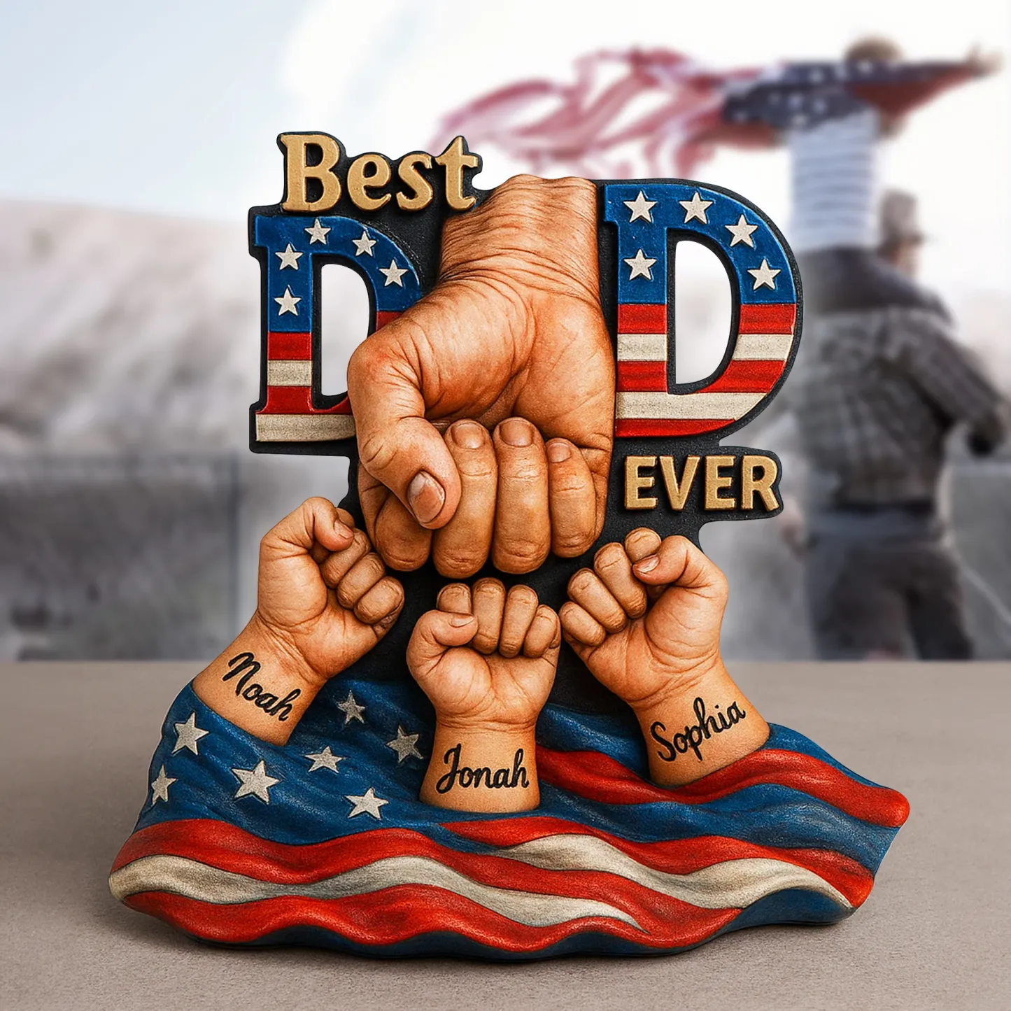 Dad Bump Plaque - Personalized Gifts for Father - 