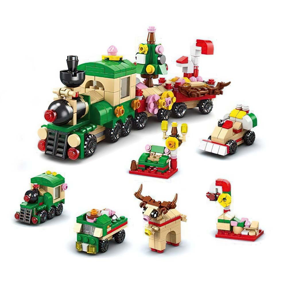 Santa Brick Figures  Surprise Blind Box  24 Calendar Countdown Gift Box Nutcracker Brick Figures Blind Box - 