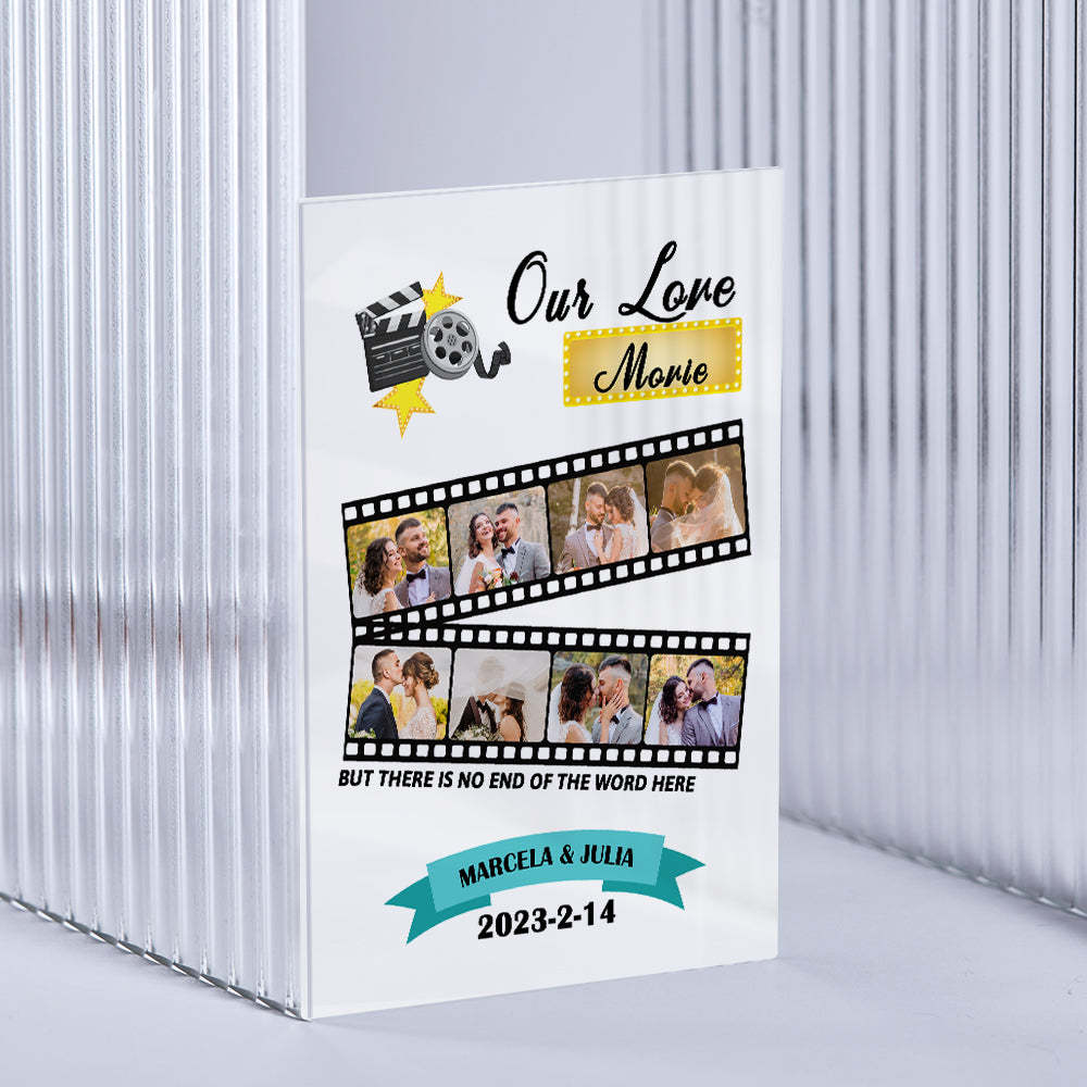 Custom Roll Photo Keychain Personalized Plaque Gift For Her - CustomPhotoWallet