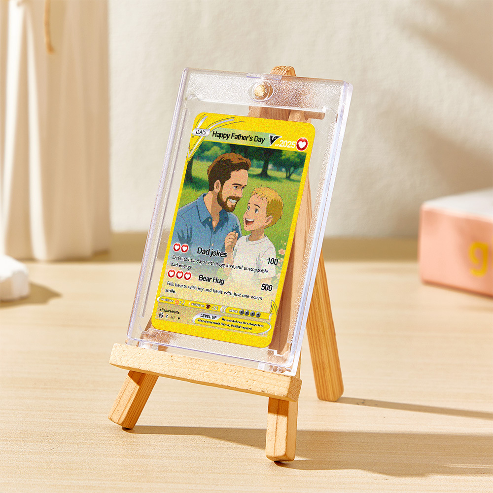 Custom Poke Card, Gift For dad, Father's Day Gift, Custom Poke Present - 