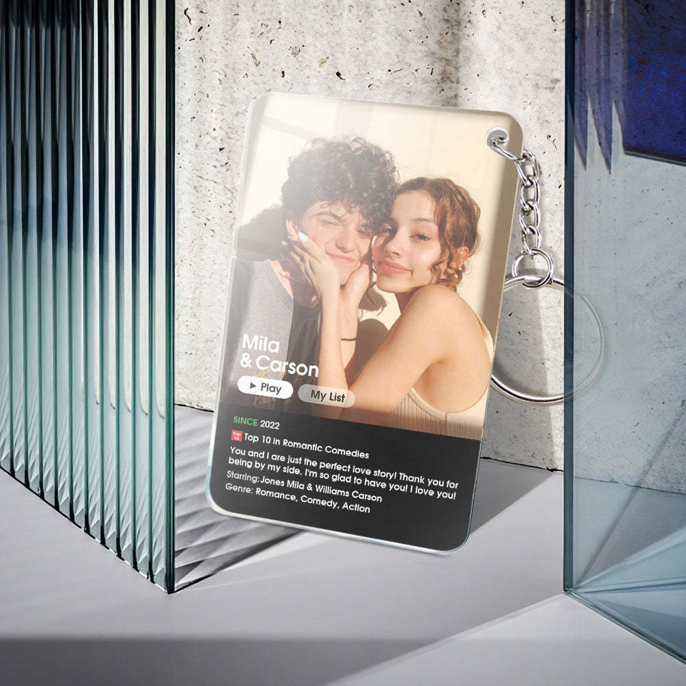 Custom Love Movie Poster Plaque/Keychain for Her - CustomPhotoWallet