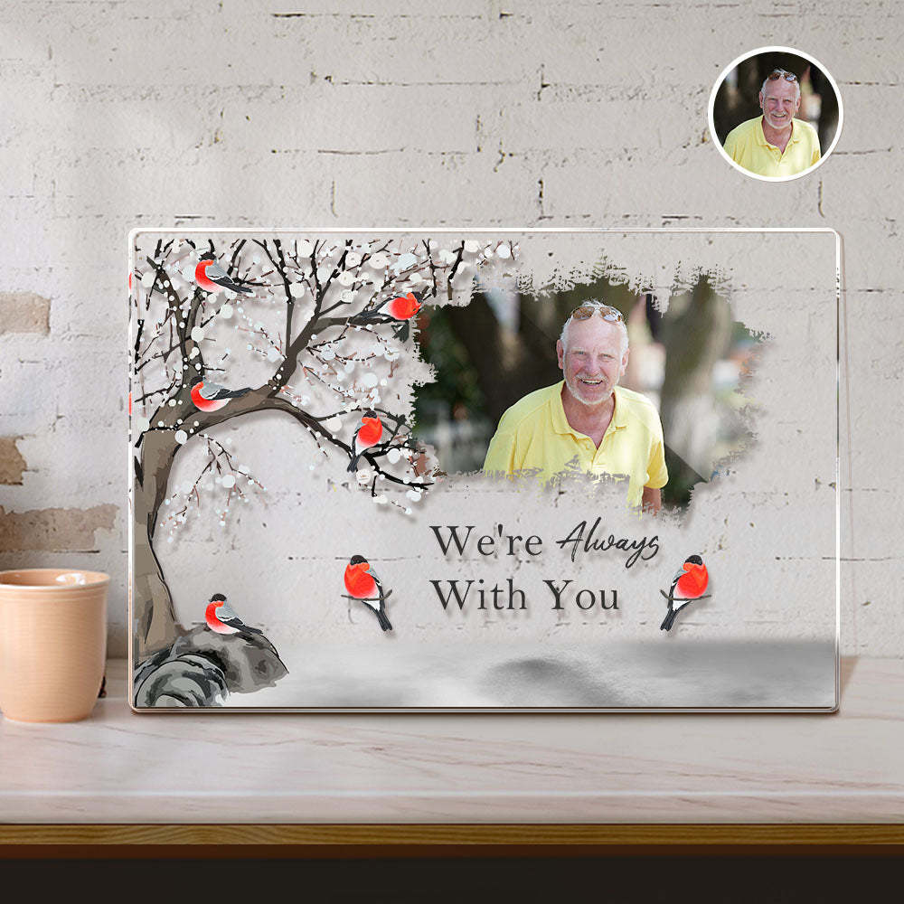 I'm Always With You - Personalized Acrylic Photo Plaque Acrylic Memorial Gifts - Myphotowallet