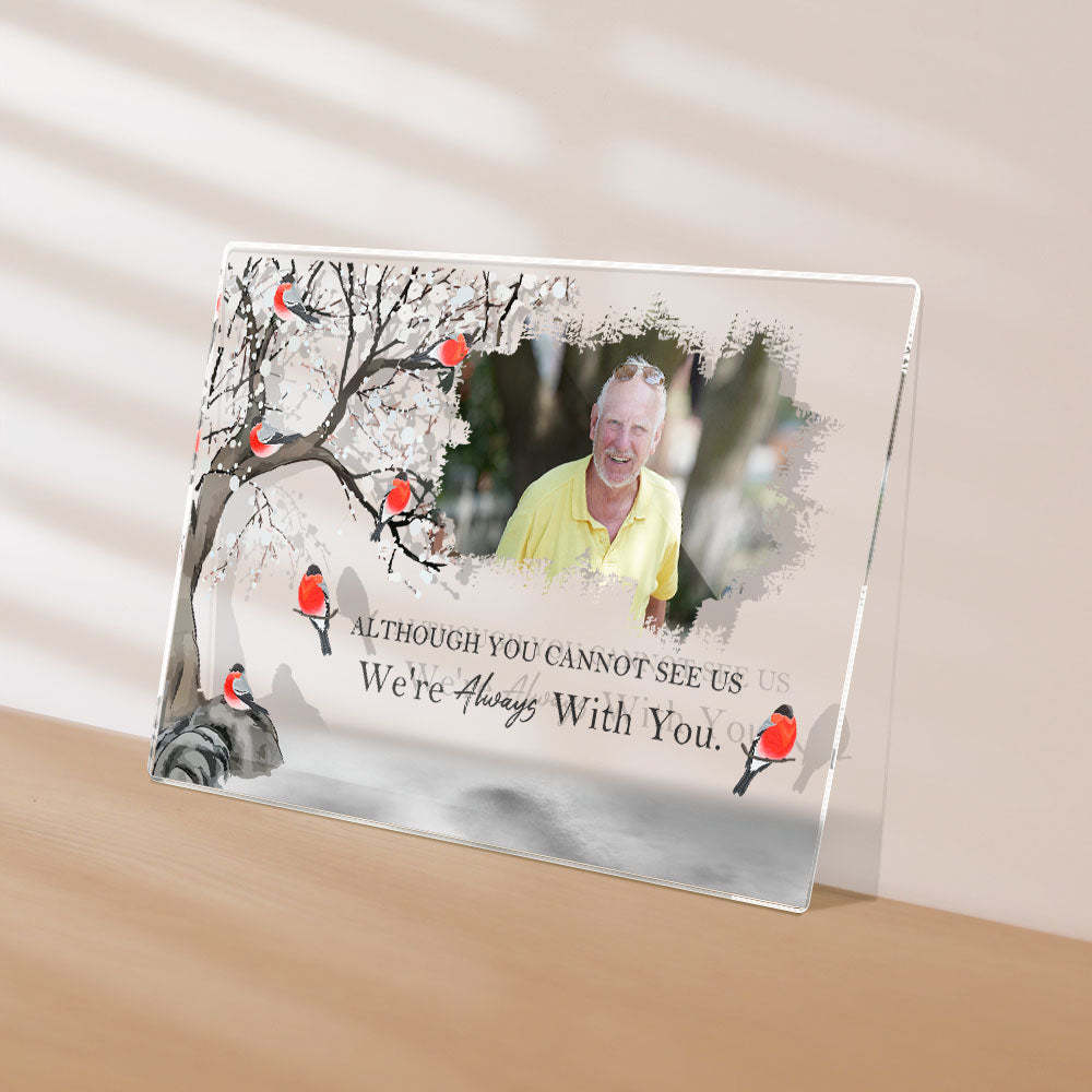 I'm Always With You - Personalized Acrylic Photo Plaque Acrylic Memorial Gifts - Myphotowallet