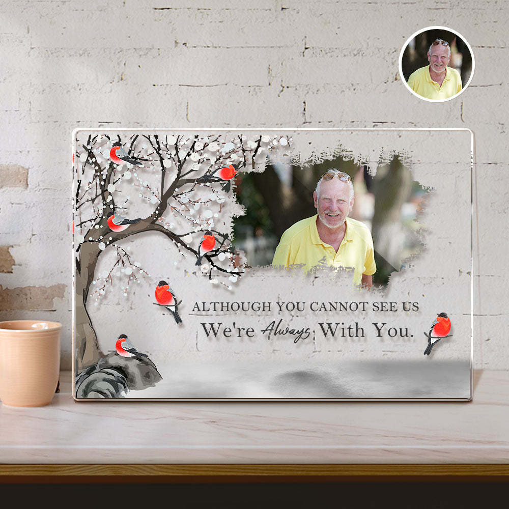 I'm Always With You - Personalized Acrylic Photo Plaque Acrylic Memorial Gifts - Myphotowallet