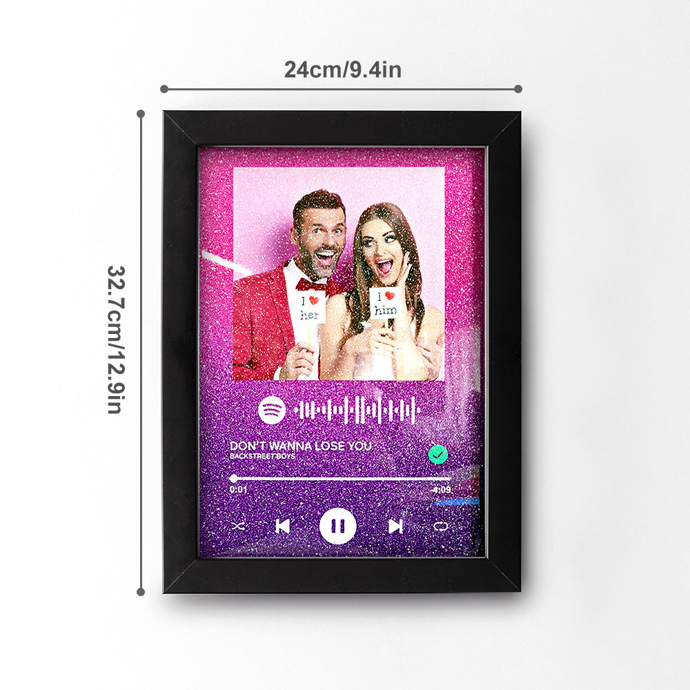 Custom Spotify Code Music Acrylic Plaque Frame Personalised Song