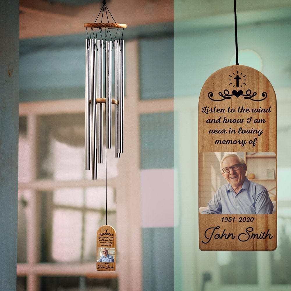 Custom Wind Chimes Sympathy Wind Chimes Gift for Loss of Father Memorial Dad Gifts