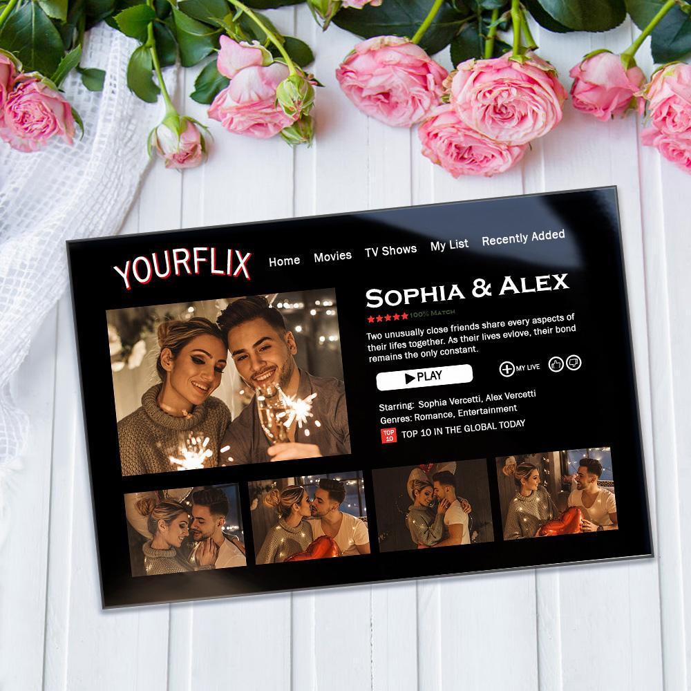 Custom Movie Poster Plaque Personalized Plaque Lover Gifts for Couple - CustomPhotoWallet