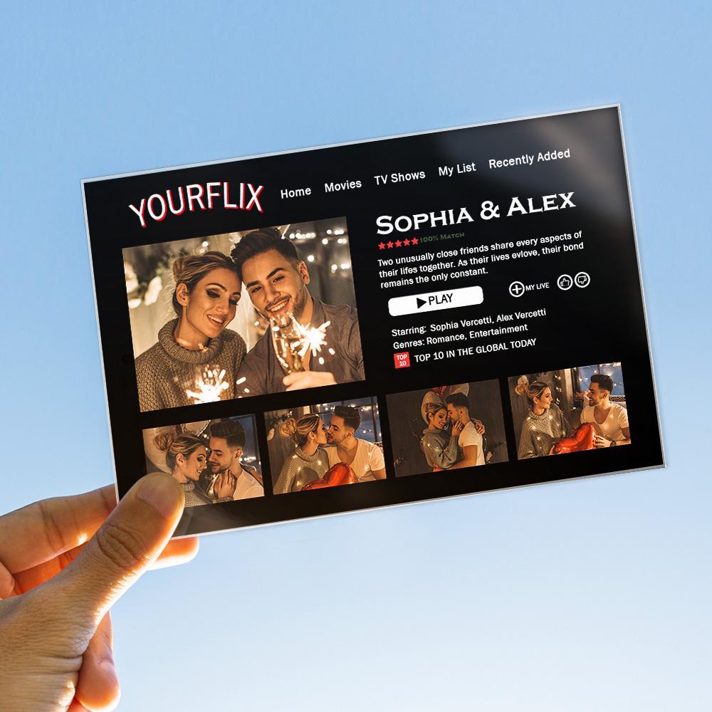 Custom Movie Poster Plaque Personalized Plaque Lover Gifts for Couple - CustomPhotoWallet