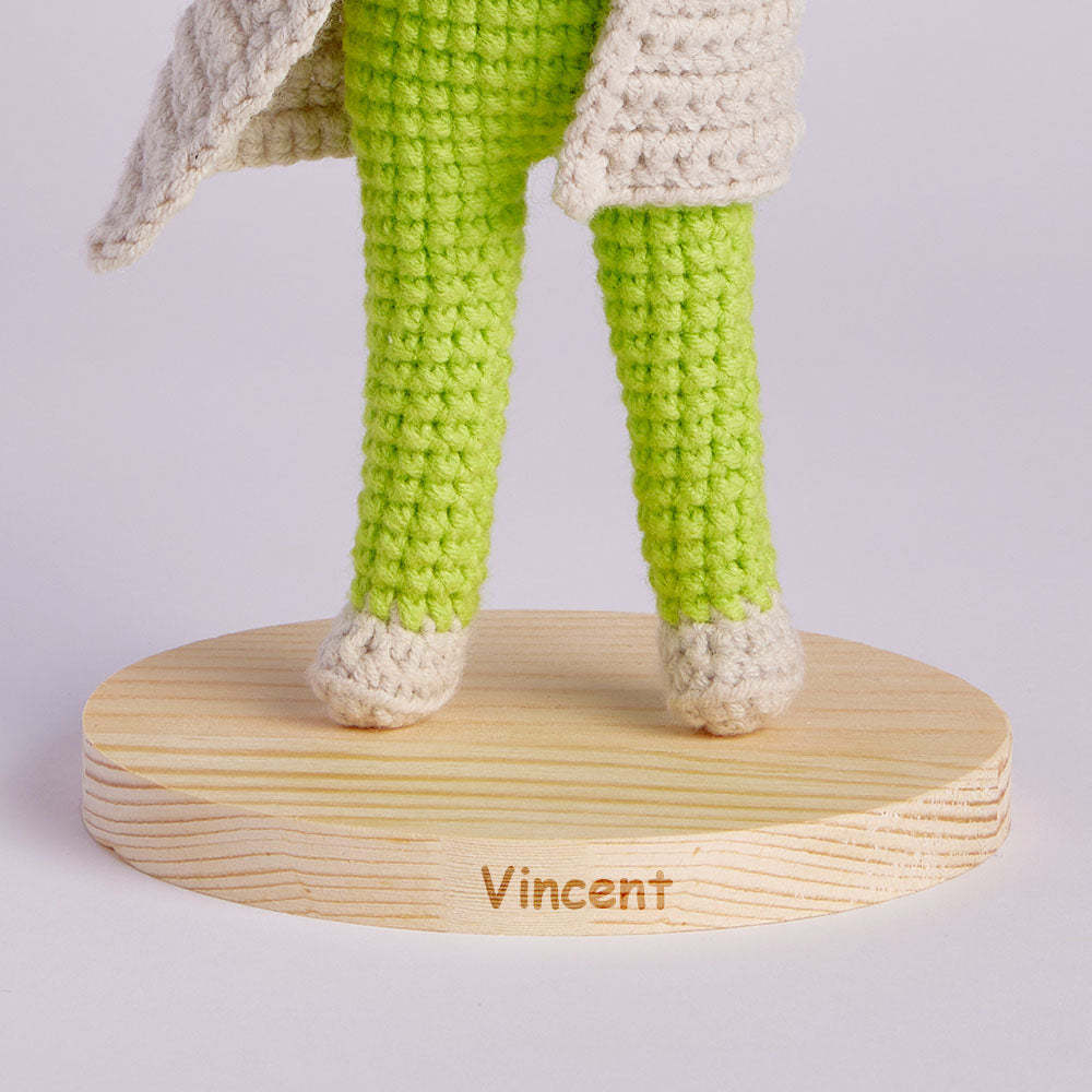 20cm Crochet Doll Custom Name Base Stand - CustomPhotoWallet