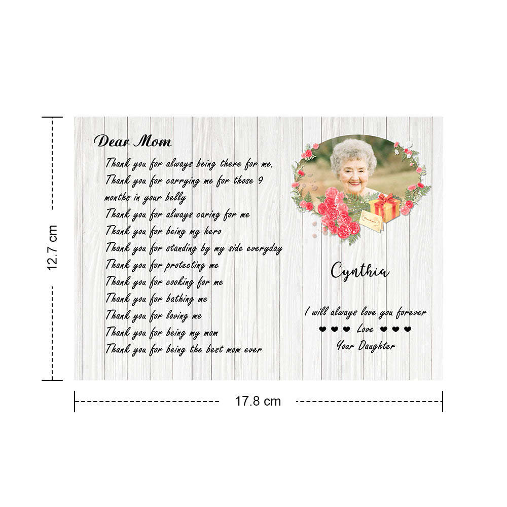 Custom Crochet Doll from Photo Handmade Look alike Dolls with Personalized Name Card Gifts for Mom - CustomPhotoWallet