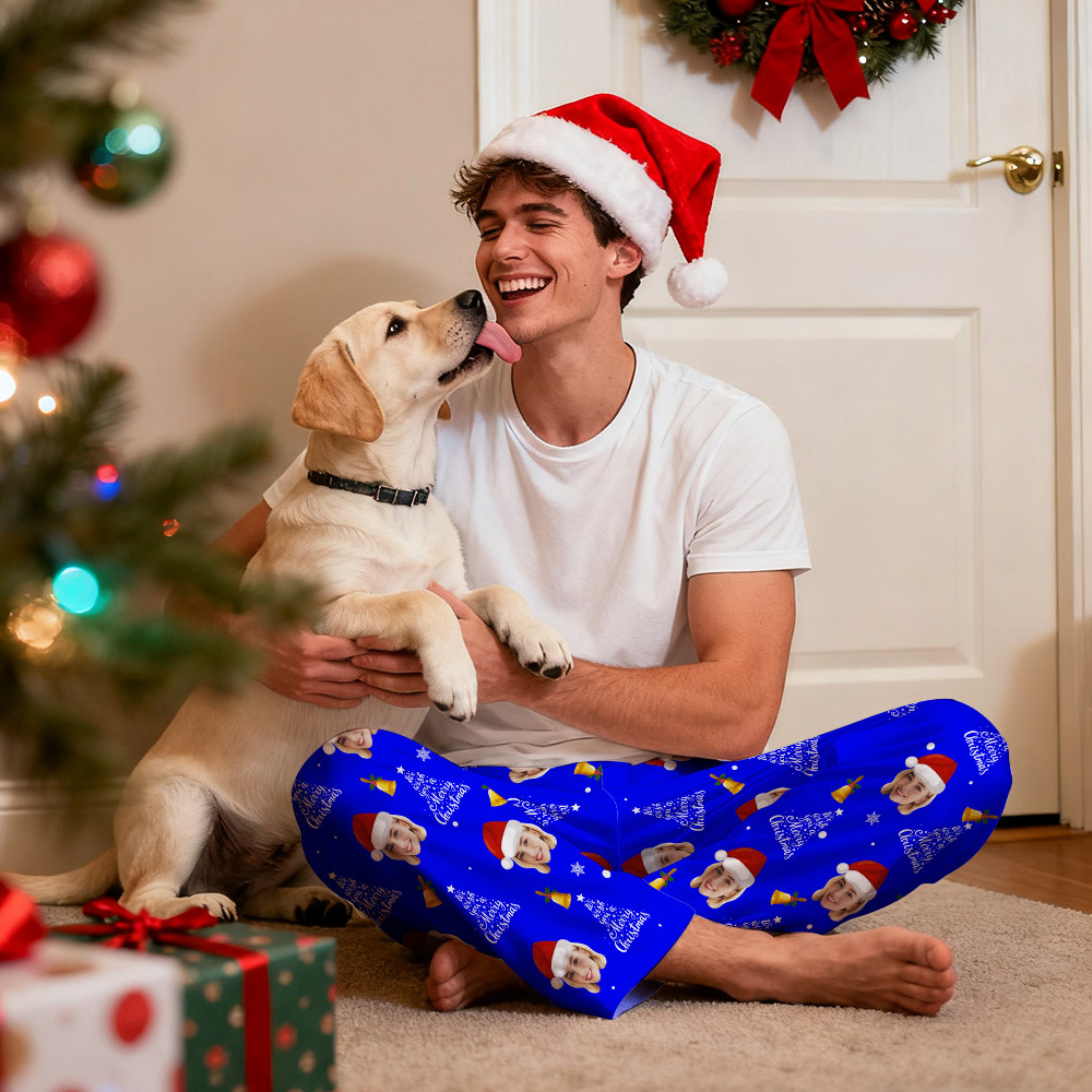 Personalize Christmas Pajamas with Face,Pajamas with Photo,Custom Pajama Pants,Family Pajamas,Mens Pajamas,Women's Pajamas,Christmas Gifts - 