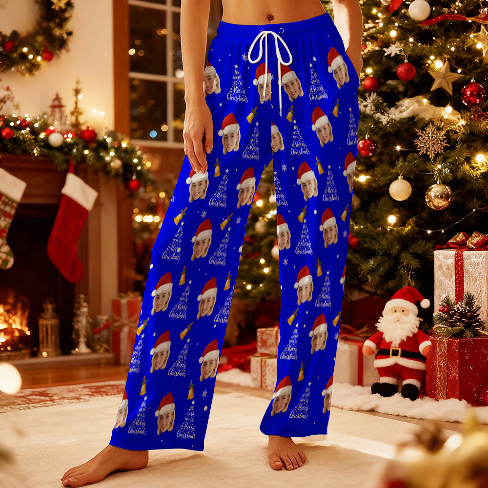 Personalize Christmas Pajamas with Face,Pajamas with Photo,Custom Pajama Pants,Family Pajamas,Mens Pajamas,Women's Pajamas,Christmas Gifts - 