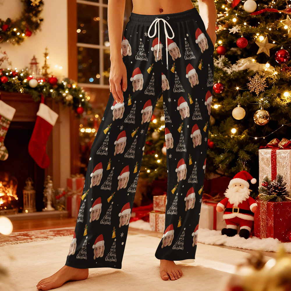Personalize Christmas Pajamas with Face,Pajamas with Photo,Custom Pajama Pants,Family Pajamas,Mens Pajamas,Women's Pajamas,Christmas Gifts - 