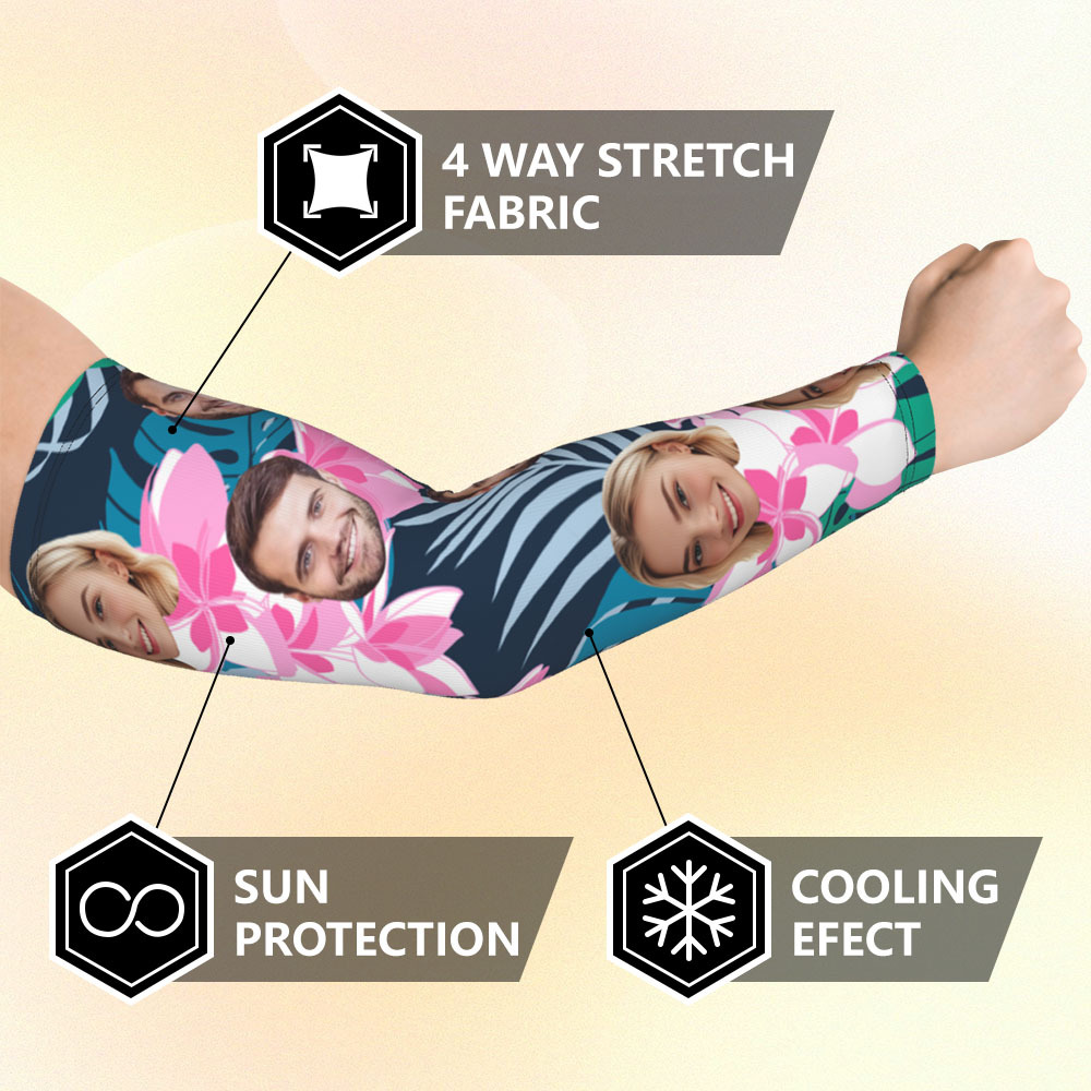 Personalized Sports Arm Sleeves With Photo - 