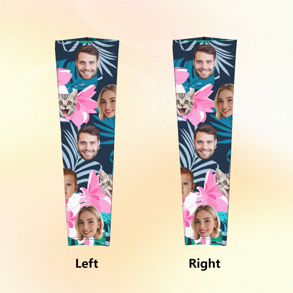 Personalized Sports Arm Sleeves With Photo - 
