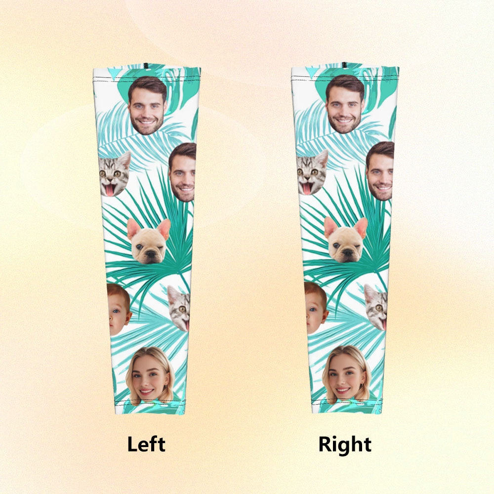 Personalized Sports Arm Sleeves With Photo - 
