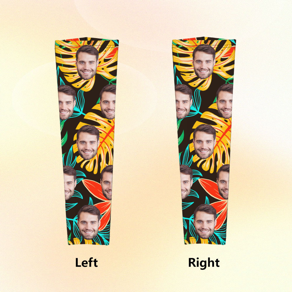 Personalized Sports Arm Sleeves With Photo - 