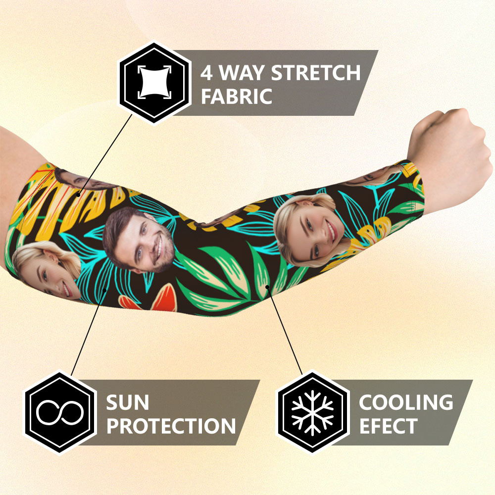 Personalized Sports Arm Sleeves With Photo - 