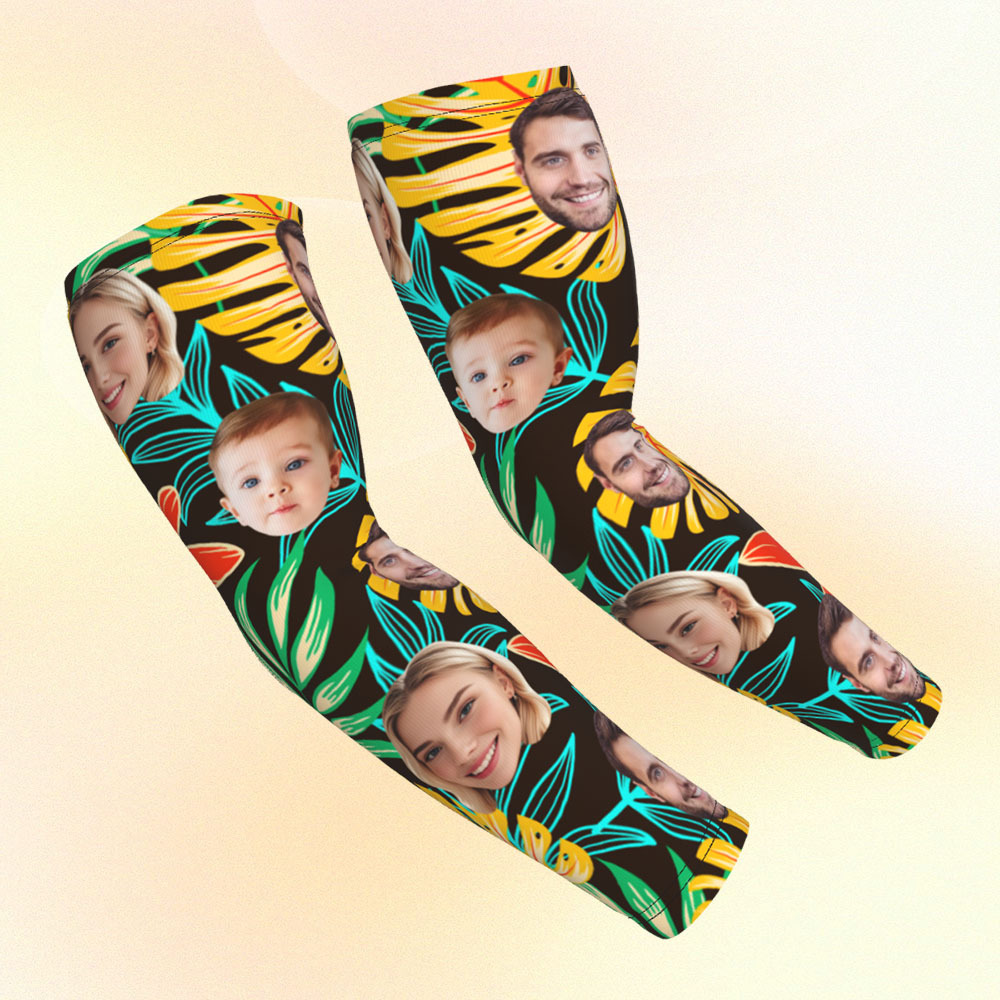 Personalized Sports Arm Sleeves With Photo - 