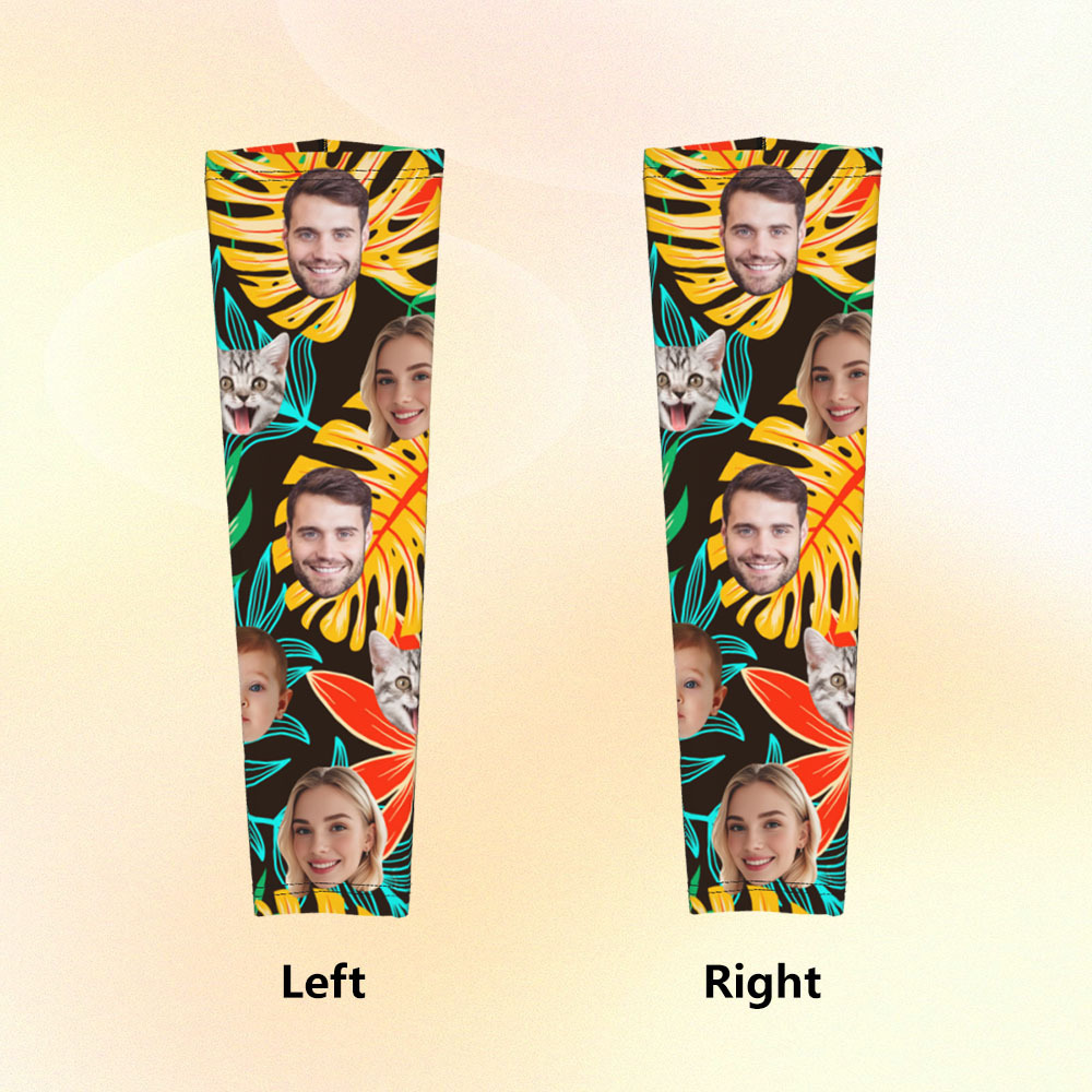 Personalized Sports Arm Sleeves With Photo - 