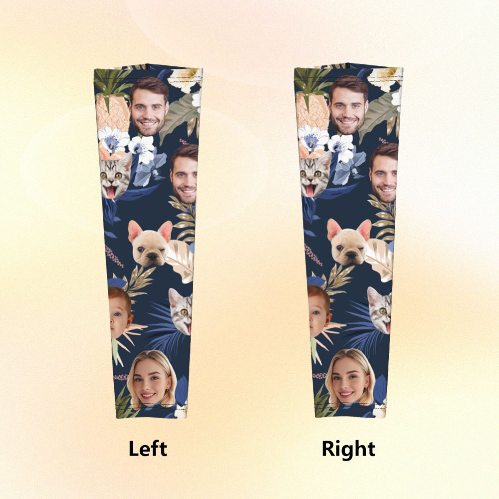 Personalized Sports Arm Sleeves With Photo - 