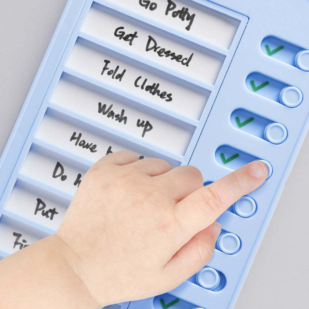 Custom Name Dry-erase Daily Routine Chart Gifts for Children - CustomPhotoWallet