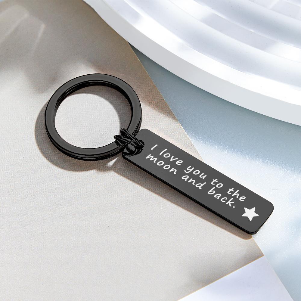 Emoji Keychain Custom Engraved Keychain Stainless Steel Keychain Gifts for Him - CustomPhotoWallet