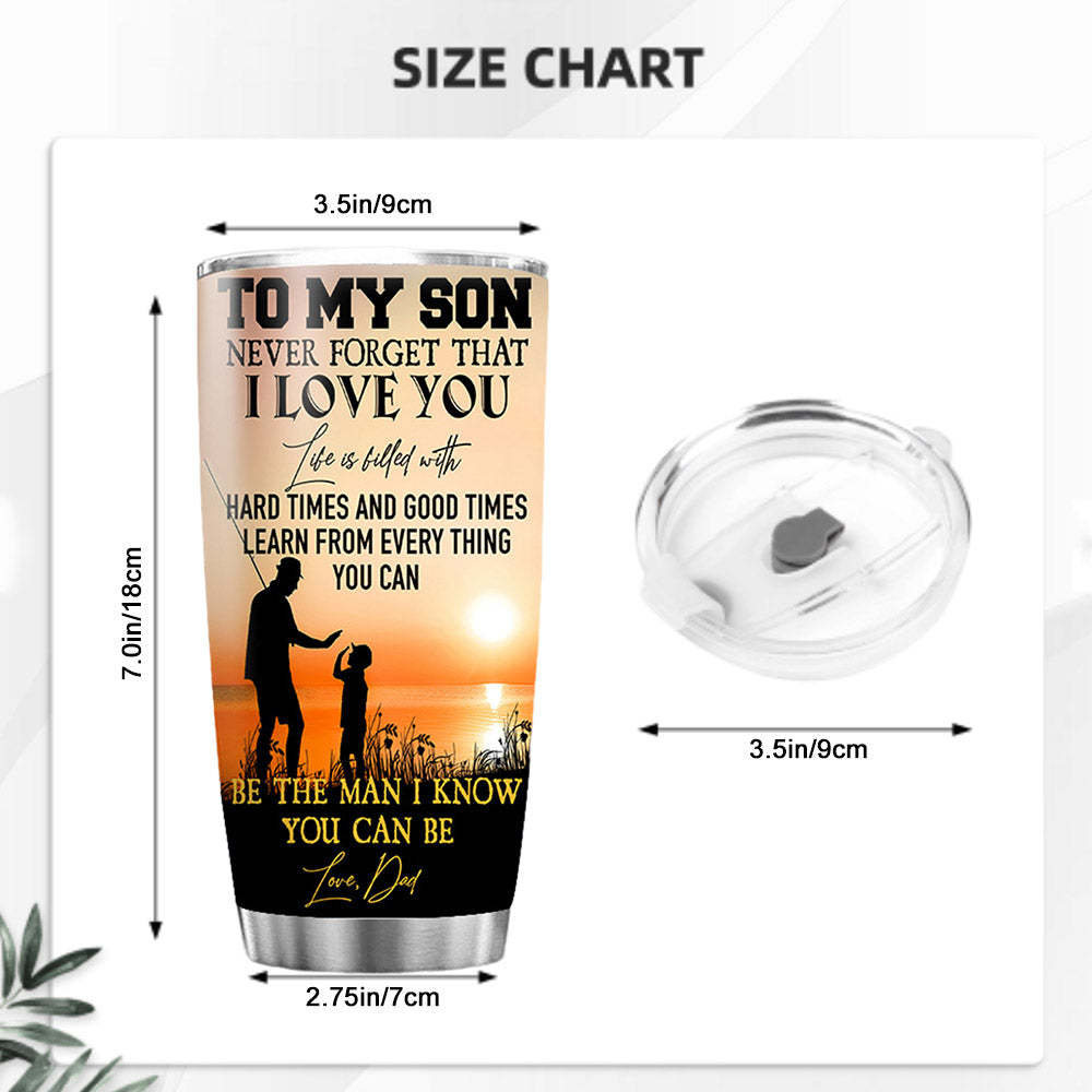 Best Dad Travel Mug 20oz Stainless Steel Insulated Travel Mug Father's Day Gift - Myphotowallet