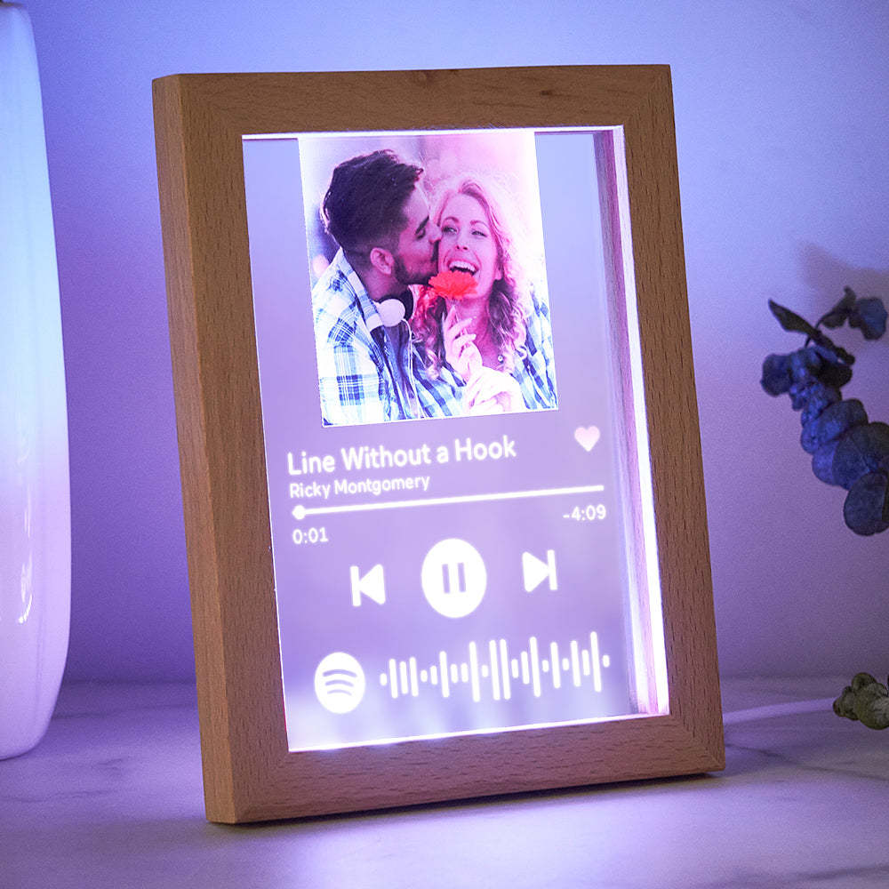 Custom Music Night Light Scannable Spotify Code Colorful Home Gifts - CustomPhotoWallet