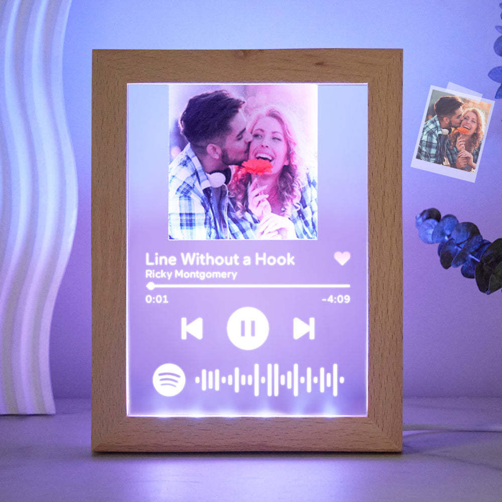 Custom Music Night Light Scannable Spotify Code Colorful Home Gifts - CustomPhotoWallet