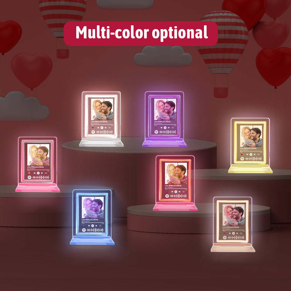 Custom Spotify Night Light Personalized Music Plaque Gifts for Lovers - CustomPhotoWallet