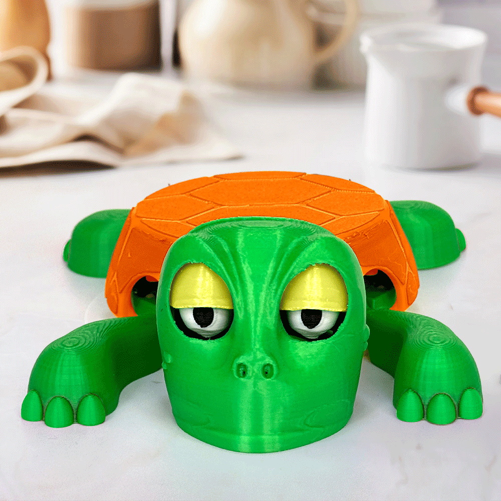 3D Printed Funny Turtle Coaster Creative Open Eyed Turtle Cup Holder Gift for Turtle Lover -