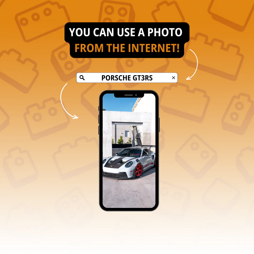 Custom Photo Car Brick Set - 