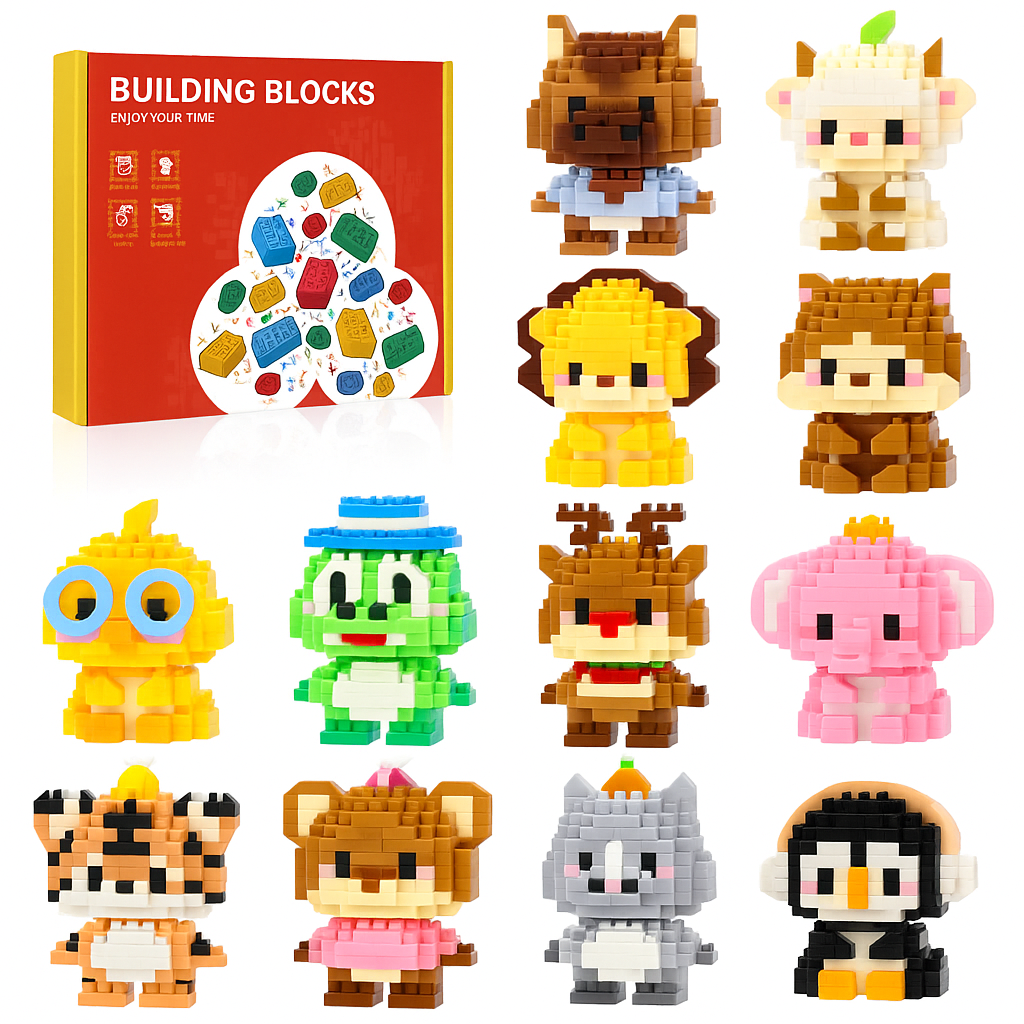 12/24 Days Christmas Advent Calendar Mini Christmas Building Blocks The Best of Creative Gift - 