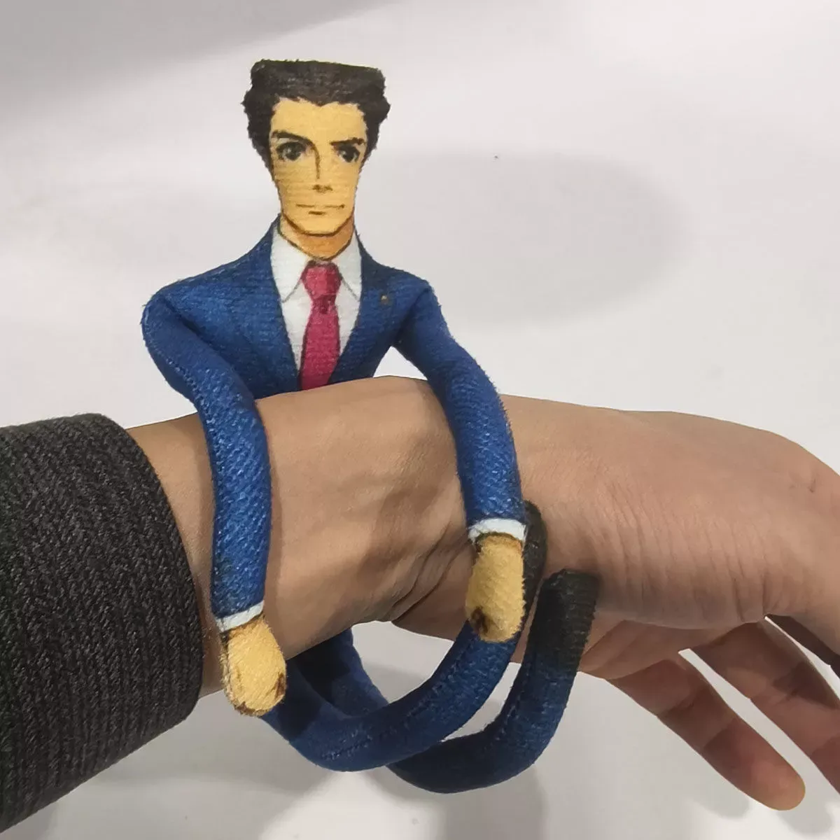 Custom Face Santa Muscle Doll Keychain Personalized Christmas Mini Figure Keychain/Doll - 