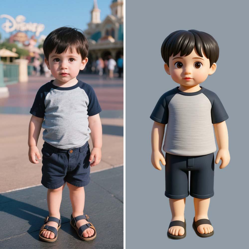 Custom Action Figure Personalised Character Figurine from Ai Photo 3D Printed Birthday Gifts for Girl