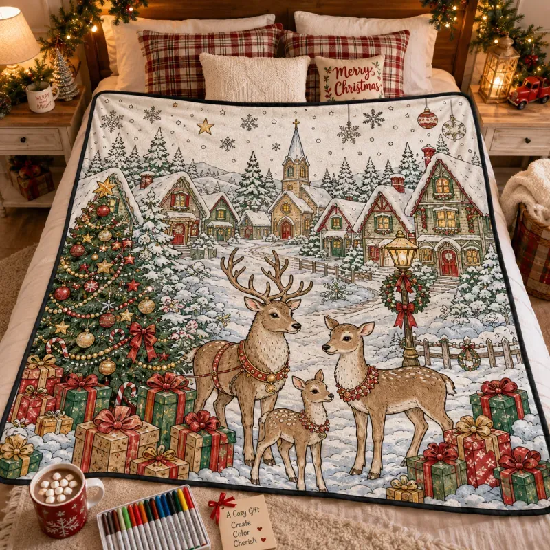 DIY Drawing Blanket (Optional 24-Color Marker Set) Create Your Art Blanket Washable Keepsake Blanket for Kids & Adults - 