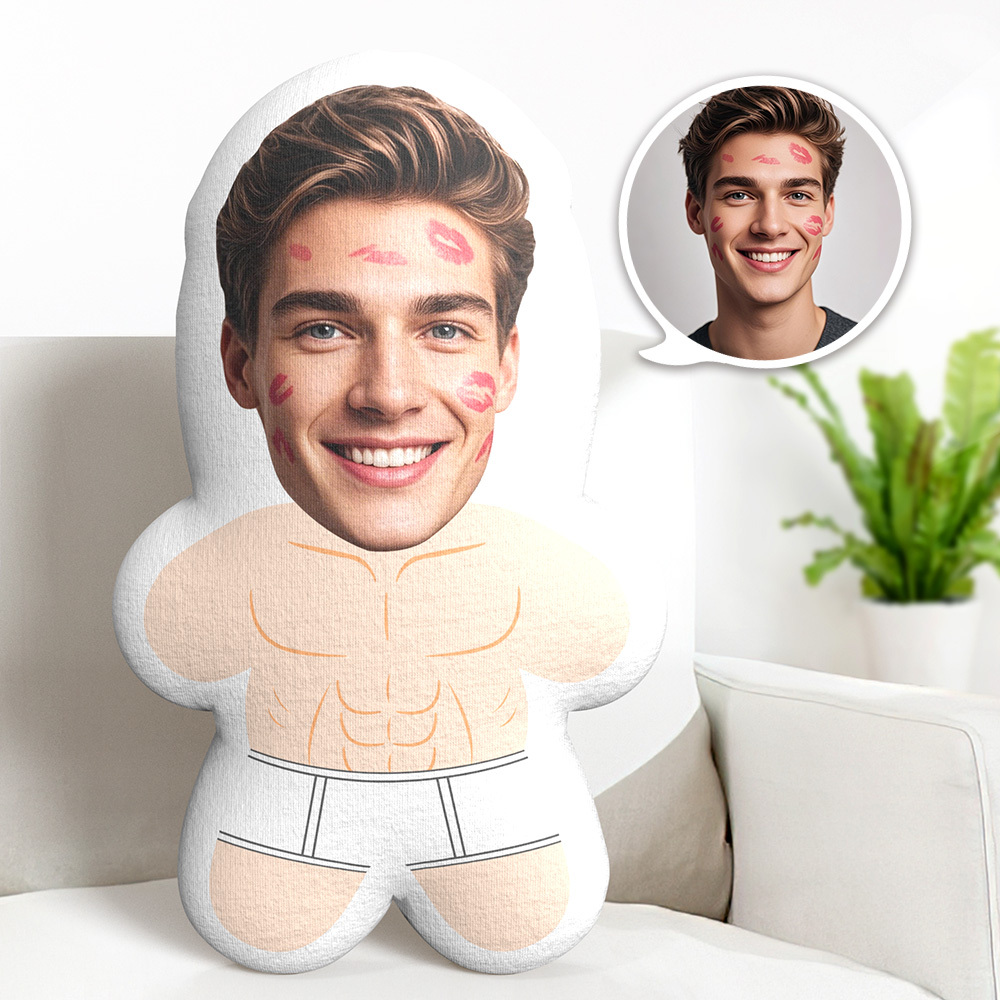 Custom Minime Throw Pillow Briefs Face Pillow Personalized Photo Minime Pillow - MyFaceTshirt